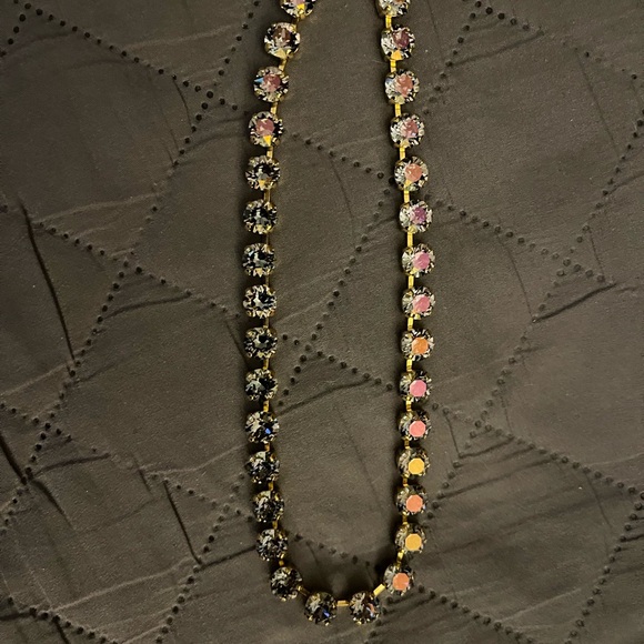 Tova Elegant Oakland Necklace with iridescent gemstones. - Picture 2 of 4
